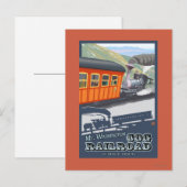 Carte Postale Chemin de fer Mount Washington, New HampshireCog (Devant / Derrière)