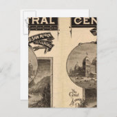 Carte Postale Chemin de fer New York Central et Hudson River (Devant / Derrière)