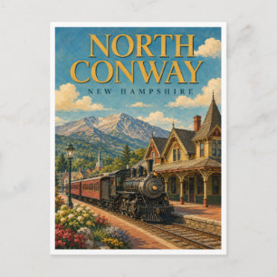 Carte Postale Chemin de fer panoramique de North Conway, New Ham