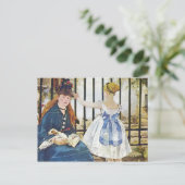 Carte Postale Chemin de fer par Edouard Manet (Debout devant)