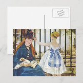 Carte Postale Chemin de fer par Edouard Manet (Devant / Derrière)