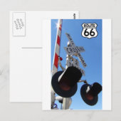 Carte Postale chemin de fer Route 66 Bouclier (Devant / Derrière)