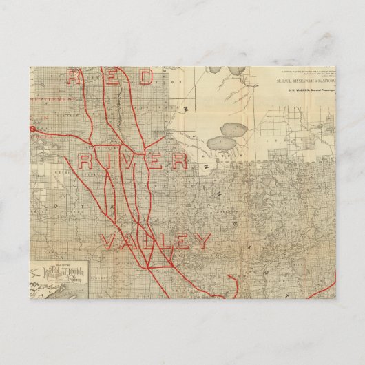 Carte Postale Chemin de fer Saint-Paul, Minneapolis et Manitoba (Devant)