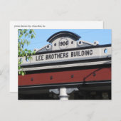 Carte Postale Chemin de fer Santa Rosa carré, CA (Devant / Derrière)