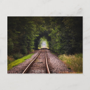 Carte Postale Chemin de fer vert magnifique paysage