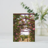 Carte Postale Chemin de fleurs couvert (Debout devant)