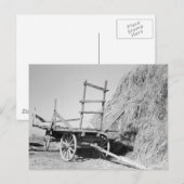 Carte Postale Chemin de foin et wagon - 1939. (Devant / Derrière)