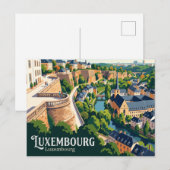 Carte Postale Chemin de la Corniche Luxembourg (Devant / Derrière)