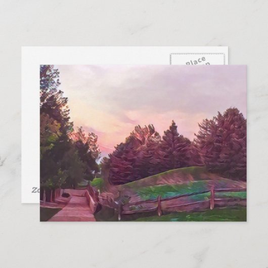 Carte Postale Chemin de la nature (Devant / Derrière)