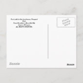 Carte Postale Chemin de marche vers la maison de bord (Dos)