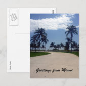 Carte Postale chemin de miami palm (Devant / Derrière)