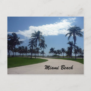 Carte Postale chemin de plage de miami