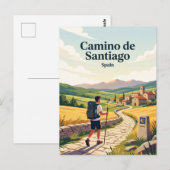 Carte Postale Chemin de Saint-Jacques Espagne (Devant / Derrière)