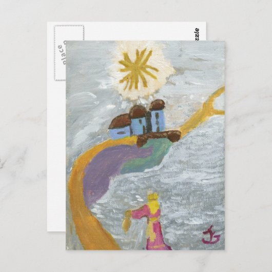 Carte Postale Chemin d'or (Devant / Derrière)