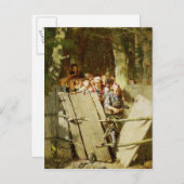 Carte Postale Chemin droit (Devant / Derrière)