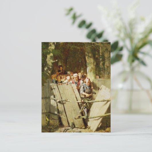 Carte Postale Chemin droit (Debout devant)