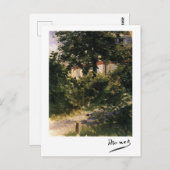 Carte Postale Chemin du jardin à Rueil par Édouard Manet (Devant / Derrière)