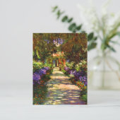 Carte Postale Chemin du jardin par Claude Monet (Debout devant)