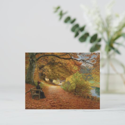 Carte Postale Chemin en bois en automne Hans Andersen Brendekild (Debout devant)