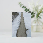 Carte Postale Chemin neigeux (Debout devant)