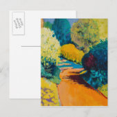 Carte Postale Chemin orange (Devant / Derrière)