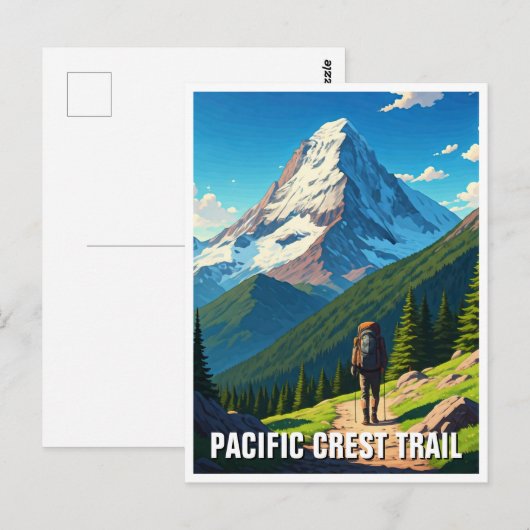 Carte Postale Chemin Pacific Crest (Devant / Derrière)
