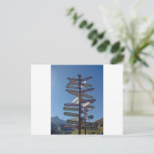 Carte Postale chemin partout (Debout devant)