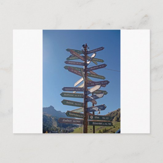 Carte Postale chemin partout (Devant)
