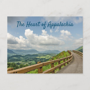 Carte Postale Chemin pavé avec rails en bois