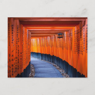 Carte Postale Chemin Torii du sanctuaire Fushimi Inari-Taisha