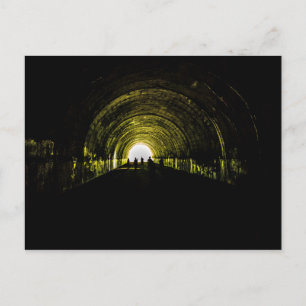 Carte Postale chemin tunnel nulle part bryson ville nature lac f