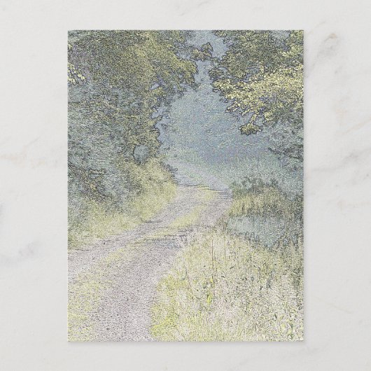 Carte Postale Chemin vers la forêt (Devant)