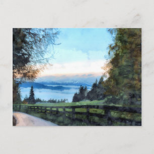 Carte Postale Chemin Vers La Nature/Paysage Pacifique