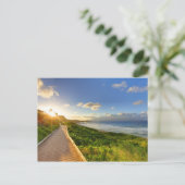Carte Postale Chemin vers Sunset. La plage d'Oneloa. Maui. (Debout devant)
