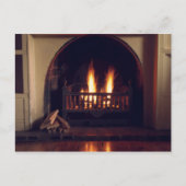 Carte Postale Cheminée à la maison (Devant)