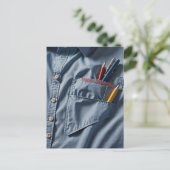 Carte Postale Chemise bleue (Debout devant)