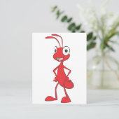 Carte Postale Chemise cartonnée Red Ant debout sur la taille (Debout devant)