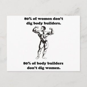 Carte Postale Chemise de Bodybuilder drôle