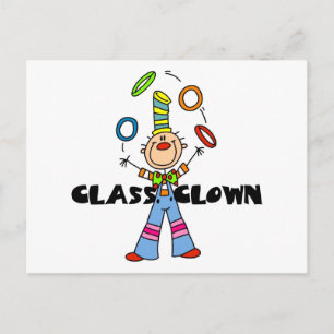 Carte Postale Chemise de clown de la classe et cadeaux
