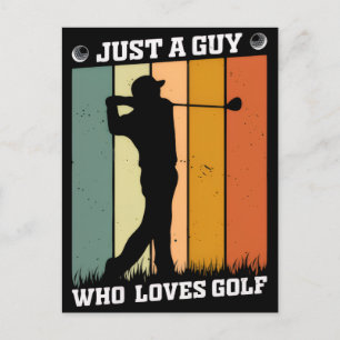 Carte Postale Chemise de golf drôle - Tee Off avec style et humo