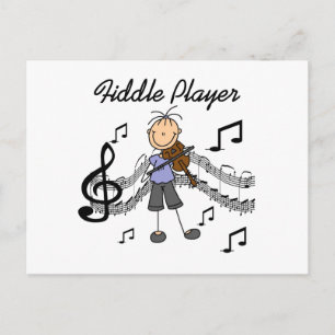 Carte Postale Chemise et Cadeaux pour Fille Joueuse de Violon à