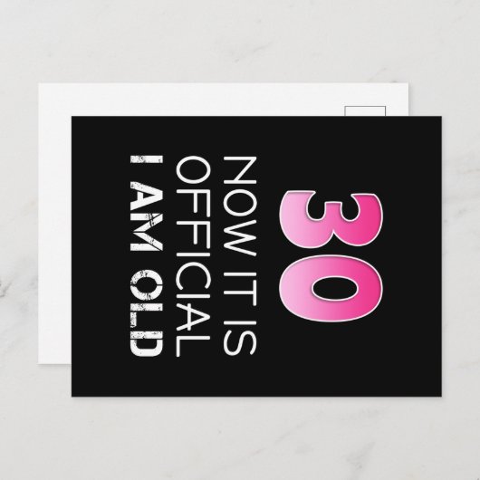 Carte Postale Chemise Femme 30 ans Anniversaire Femme drôle. Mai (Devant / Derrière)