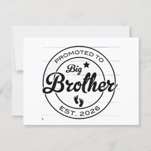 Carte Postale chemise grand frère, promu chemise grand frère,