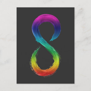 Carte Postale Chemise Logo Infini Neurodiversité 