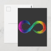 Carte Postale Chemise Logo Neurodiversity Infinity (Devant / Derrière)