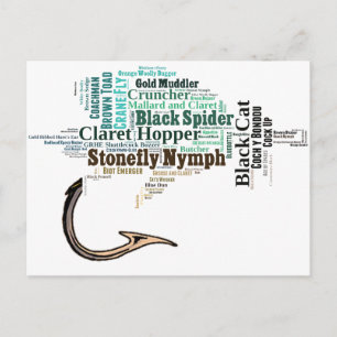 Carte Postale Chemises de pêche à la mouche, cadeaux et nouveaut