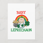 Carte Postale Chemises et cadeaux Baby Leprechaun (Devant)