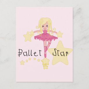 Carte Postale Chemises et cadeaux Ballet Star