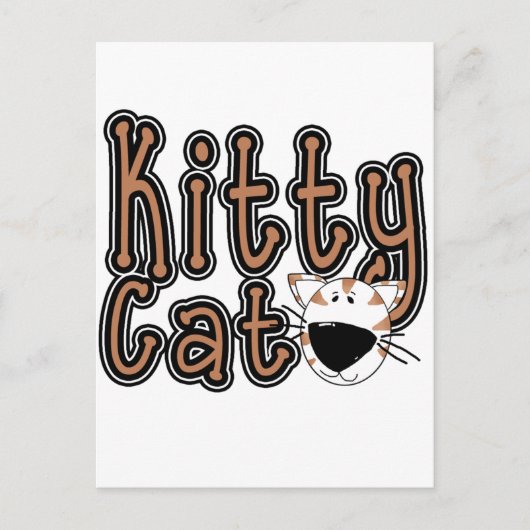 Carte Postale Chemises et cadeaux Cute Kitty Cat (Devant)