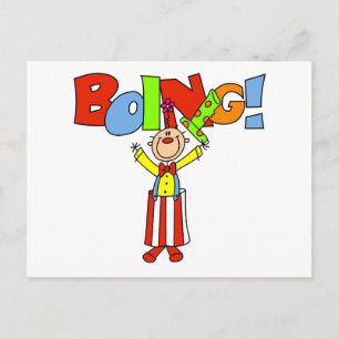 Carte Postale Chemises et Cadeaux de Clown Boing